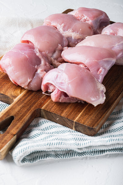 Regenerative Organic Pasture-Raised Boneless Skinless Chicken Thighs